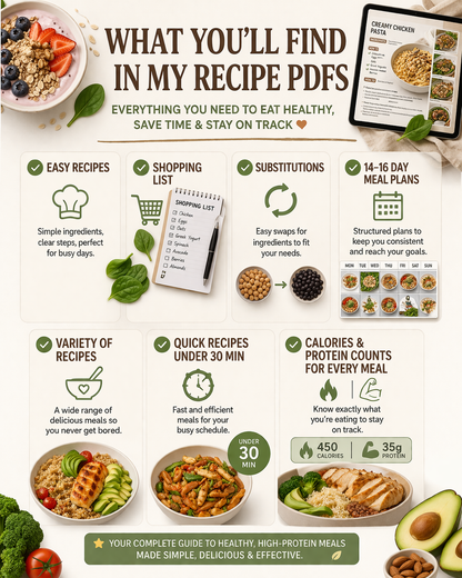 14 Days of Easy Lunch & Dinner Meals for Busy Women