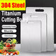 Titanium Cutting Boards for Kitchen Stainless Board 304 Steel Thickened Double Sided Food Grade Portable Fruit Meat Chopping